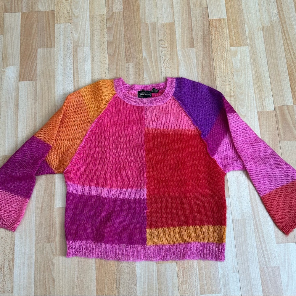 Colorful Patchwork Sweater - image 1